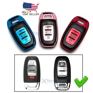 Set TPU Full Protect Smart Key Fob Case Cover Shell for Audi A3 A4 A5 A6 A7 Q5