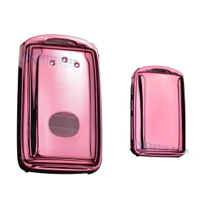 Pink Soft TPU Full Protect Remote Smart Key Fob Cover Case For Mazda 3 2019-2025