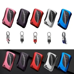 TPU Full Protect Remote Control Key Case w/Keychain For Lexus ES300H 350 LC500
